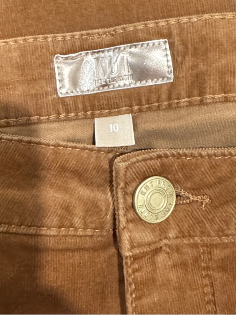 Kut from the Kloth Annan Fab Ab High Rise Flare Corduroy Pants - Picture 5 of 6